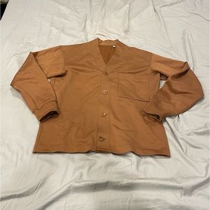 Uniqlo U Brown Cardigan Sweater (Size M)
